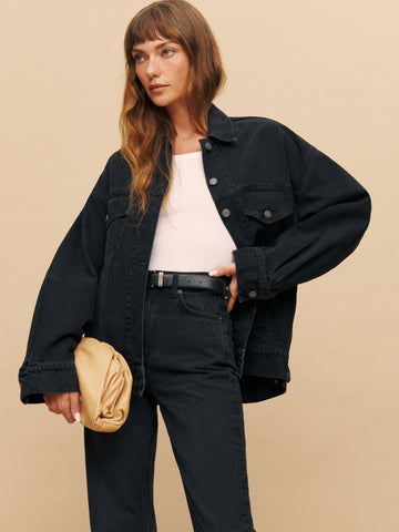 brooks oversized denim jacket