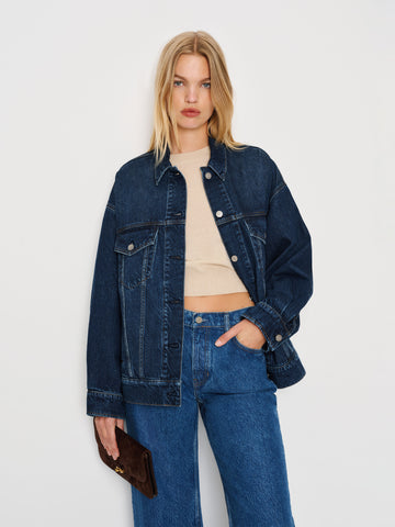 brooks oversized denim jacket
