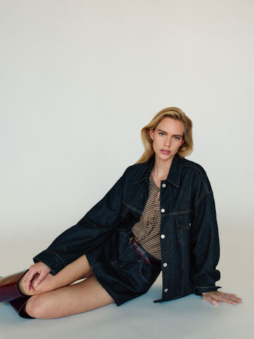 brooks oversized denim jacket