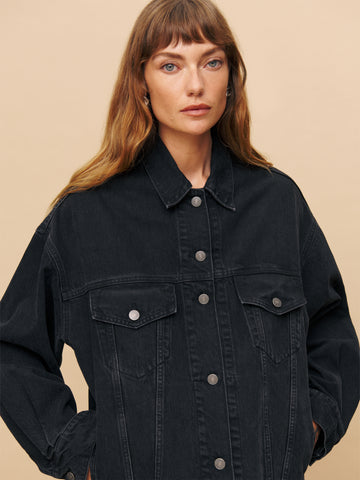 brooks oversized denim jacket