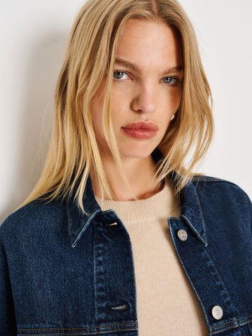 brooks oversized denim jacket