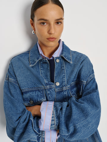 brooks oversized denim jacket