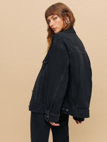 brooks oversized denim jacket