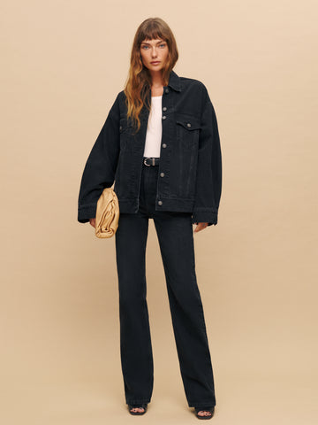 brooks oversized denim jacket