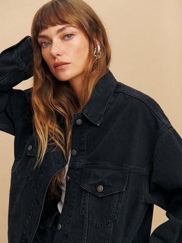brooks oversized denim jacket