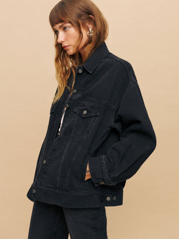 brooks oversized denim jacket