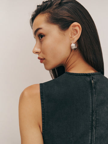 kendi denim midi dress