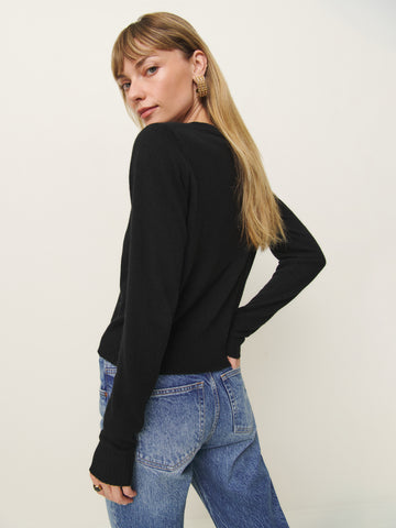 dana cashmere crew sweater