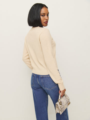 dana cashmere crew sweater