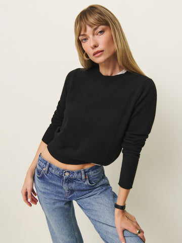 dana cashmere crew sweater