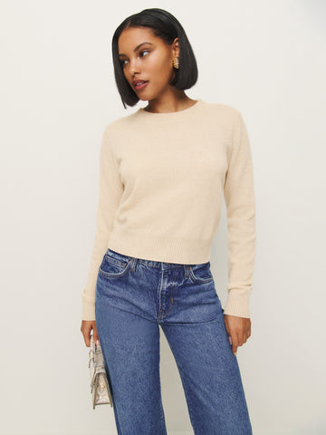 dana cashmere crew sweater