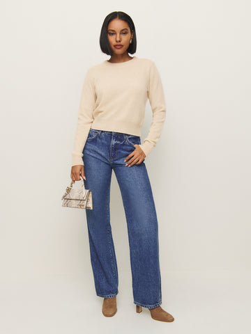 dana cashmere crew sweater