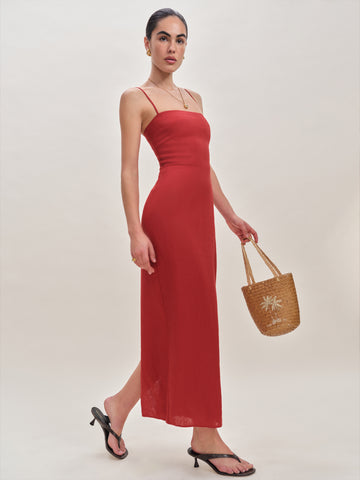 petites frankie linen dress