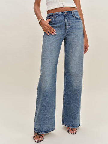cary low rise slouchy wide leg jeans