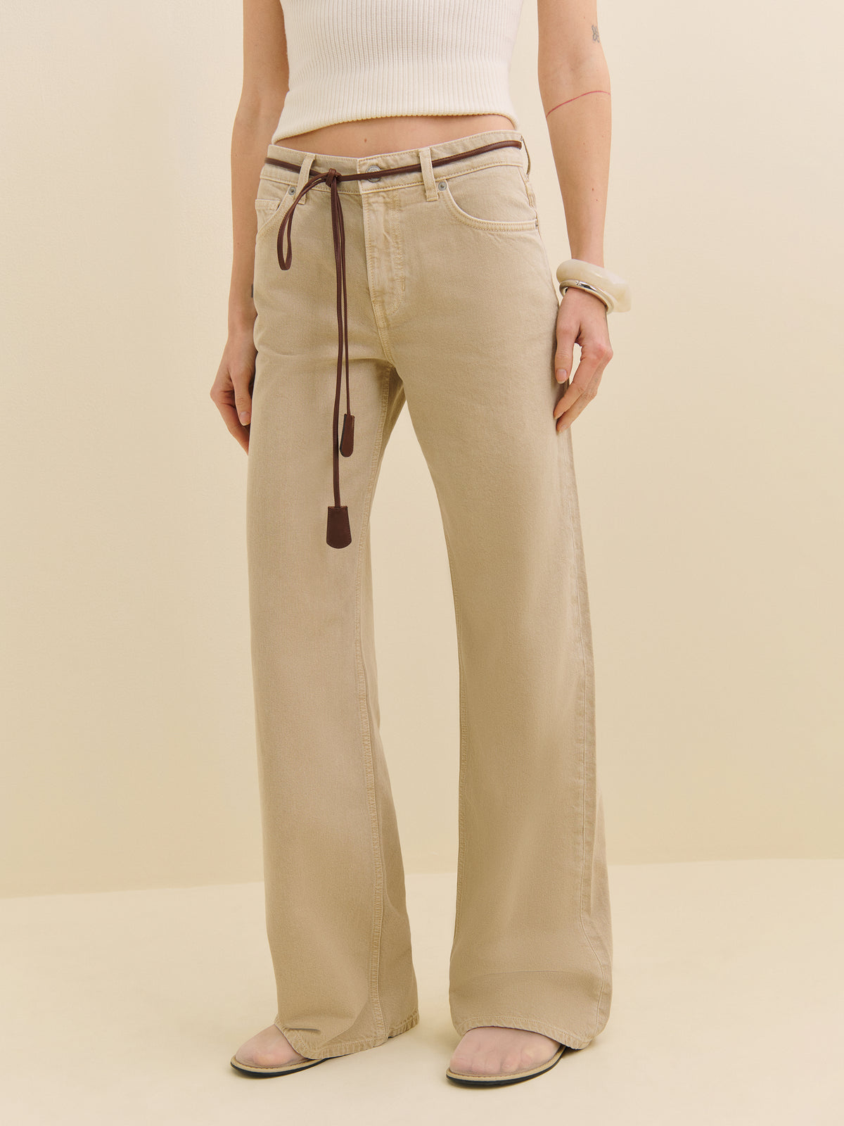 cary low rise slouchy wide leg jeans