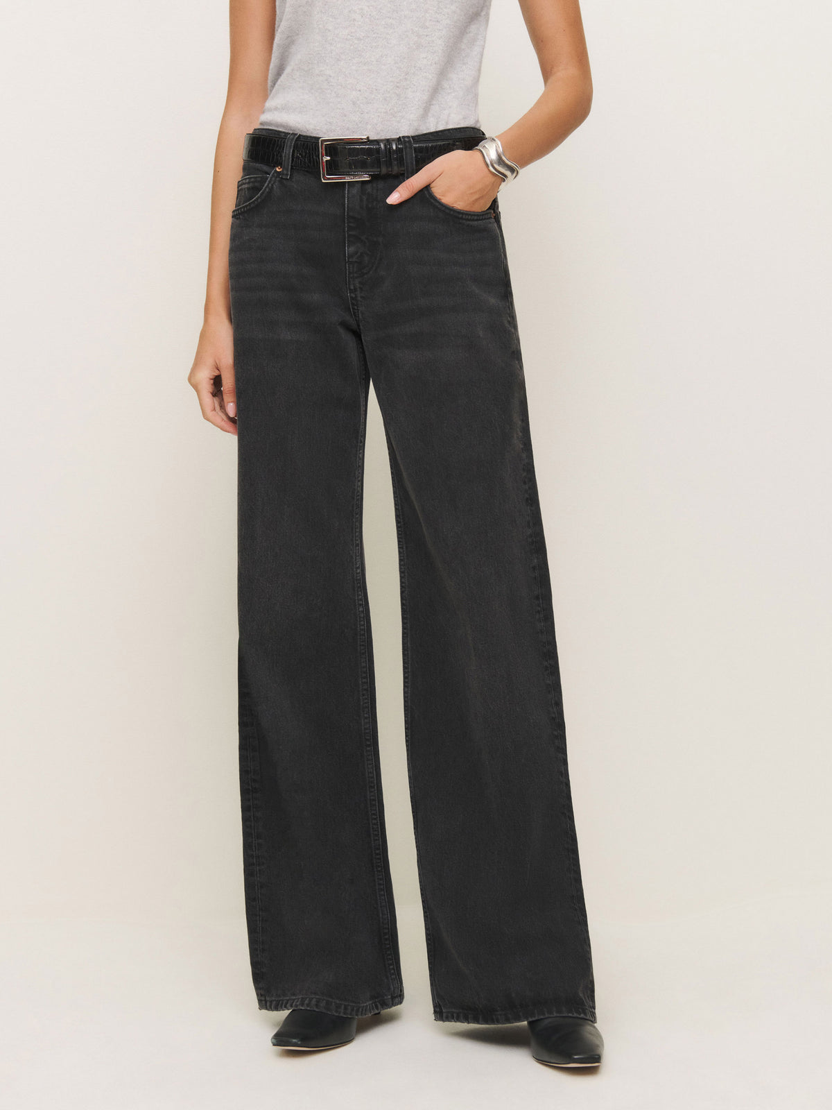 cary low rise slouchy wide leg jeans