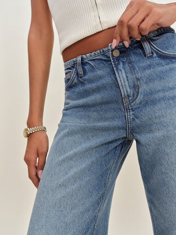 cary low rise slouchy wide leg jeans