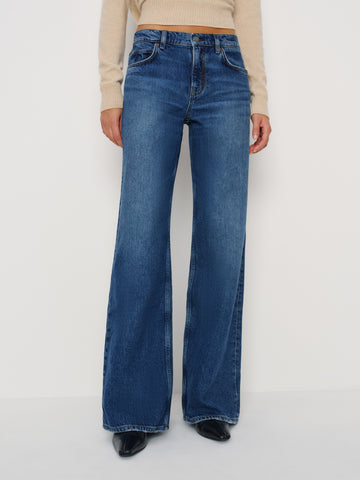 cary low rise slouchy wide leg jeans