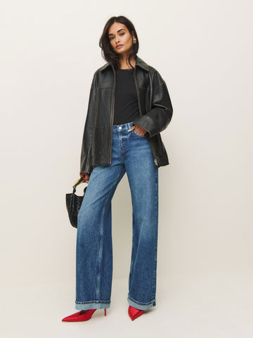 cary low rise slouchy wide leg jeans