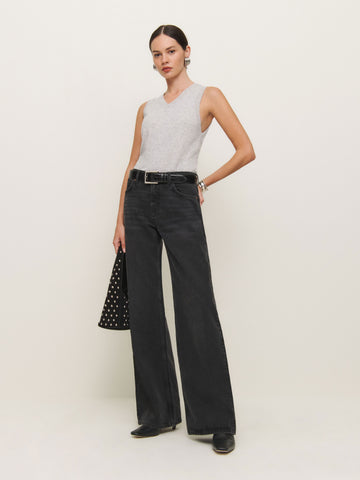cary low rise slouchy wide leg jeans