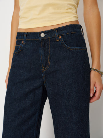 cary low rise slouchy wide leg jeans