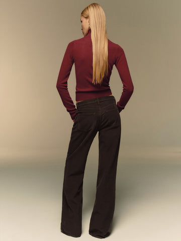 cary low rise slouchy wide leg jeans