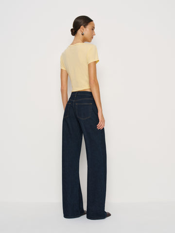 cary low rise slouchy wide leg jeans