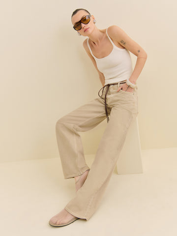 cary low rise slouchy wide leg jeans
