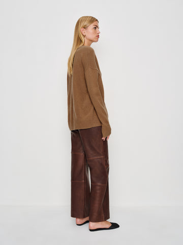 jadey cashmere oversized v-neck sweater