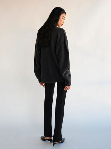 jadey cashmere oversized v-neck sweater