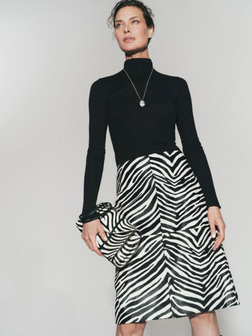 veda barrow leather low waist skirt