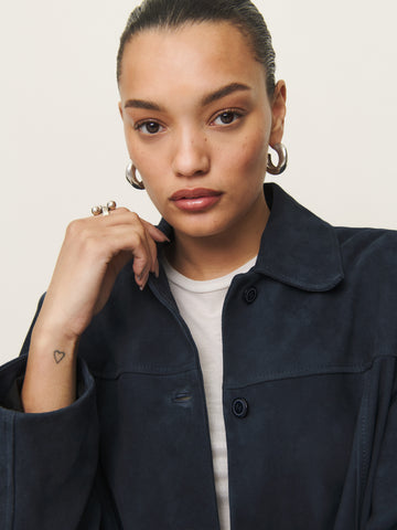 veda lincoln suede shirt jacket