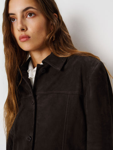 veda lincoln suede shirt jacket