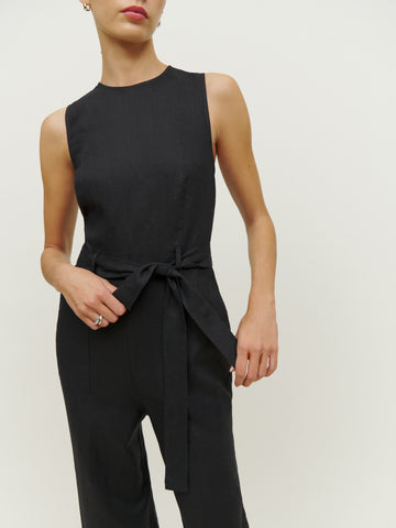 petites naomi linen jumpsuit