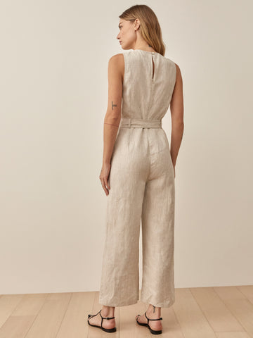 petites naomi linen jumpsuit