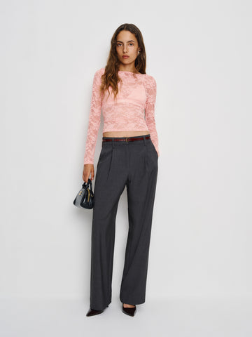 adriano lace knit top