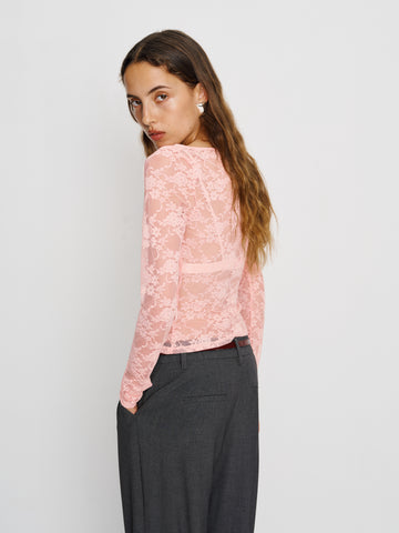 adriano lace knit top