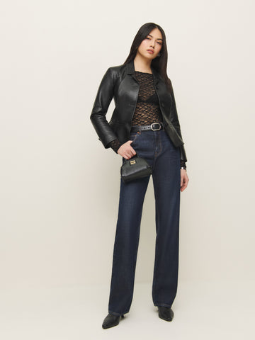 adriano lace knit top