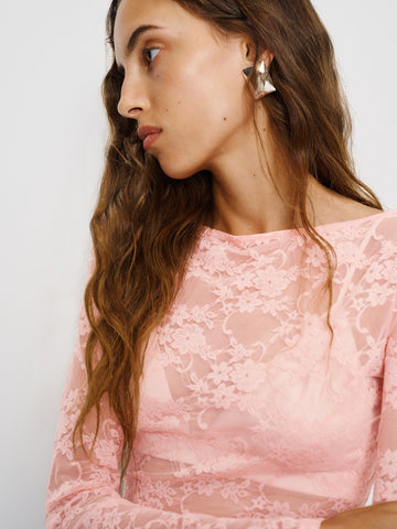 adriano lace knit top