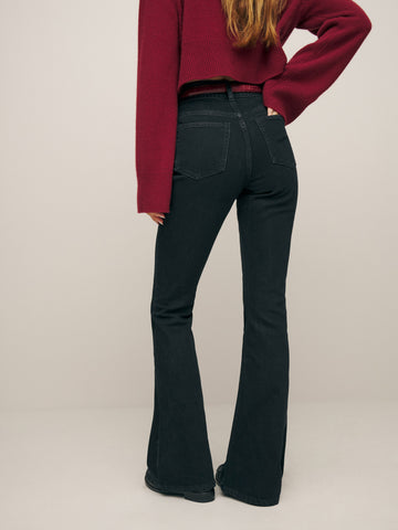 margot high rise flare jeans
