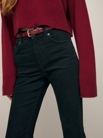 margot high rise flare jeans