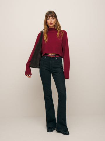 margot high rise flare jeans