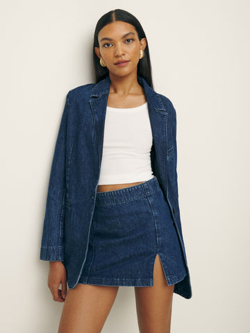 siobhan denim mini skirt