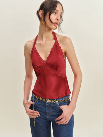 monica silk top
