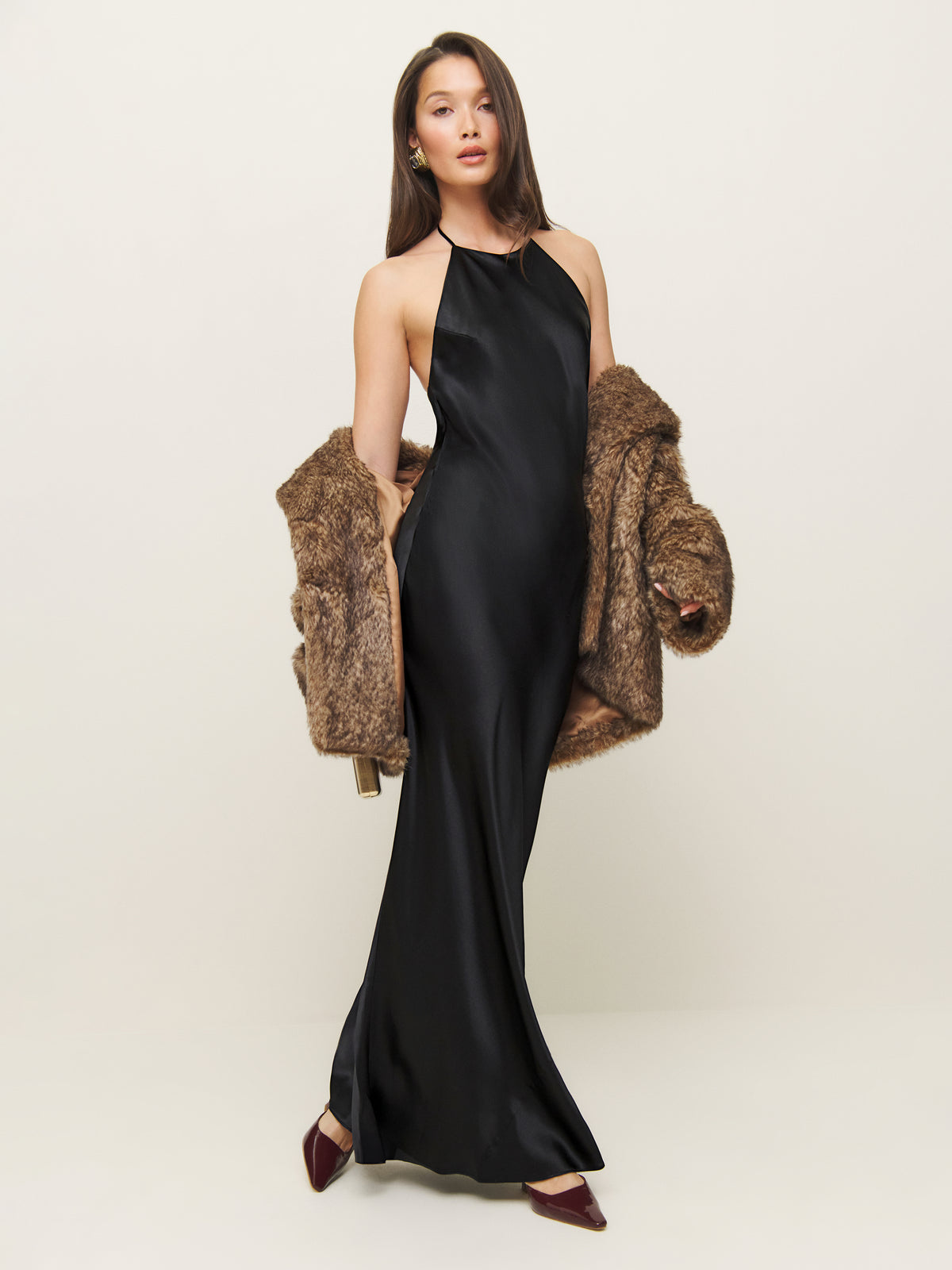 petites jeany silk dress