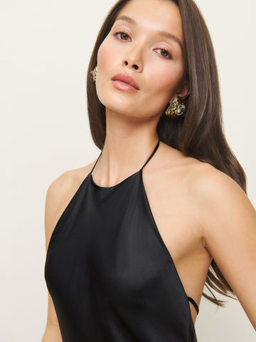 petites jeany silk dress