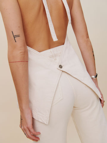 brittany denim halter top