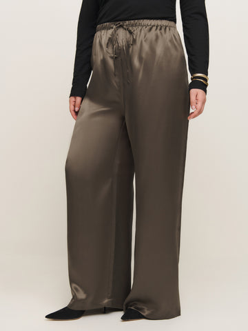olina silk pant es