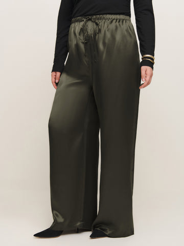 olina silk pant es
