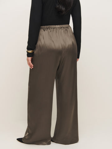 olina silk pant es